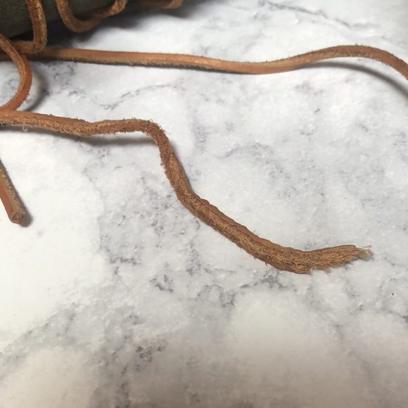 UGG Australia Whitley Lace Up Sherpa Lined Moccasins- Sage Green - Picture 15 of 16